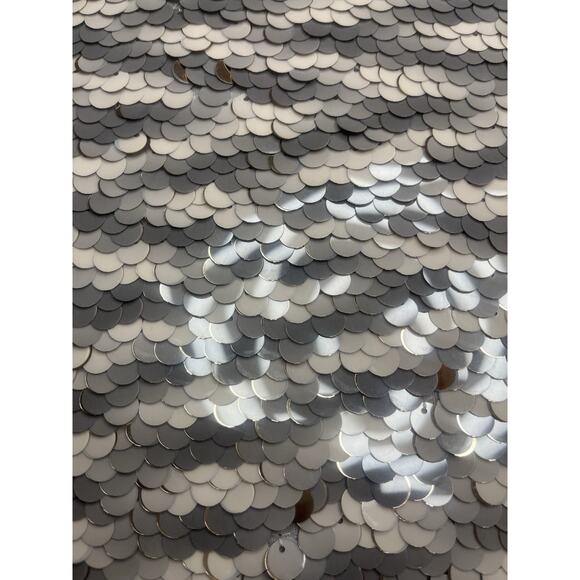 Express Women's Solid Gray Sequin Sweater Long Sleeve, Size M - Picture 3 of 7